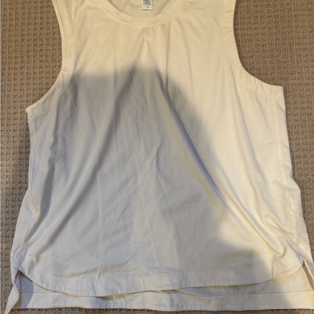 Women's Cream Sleeveless Top
